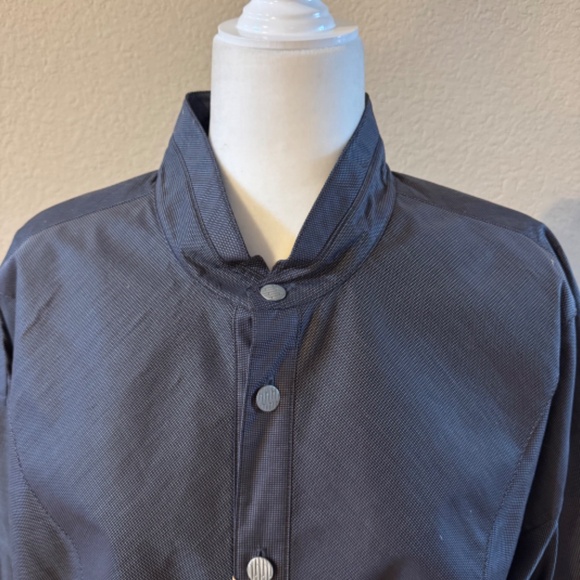 Men's Stubbs Western Wear Long Sleeve NWT Black Gray Banded Collar Shirt SZ 2XL - Picture 2 of 9